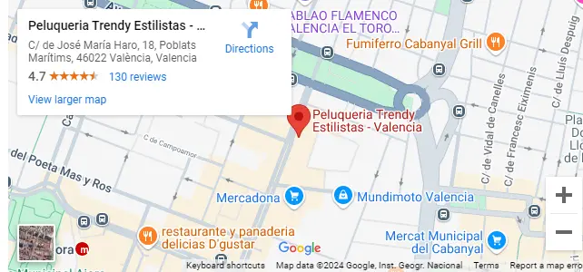 Mapa de ubicación de Trendy Estilistas